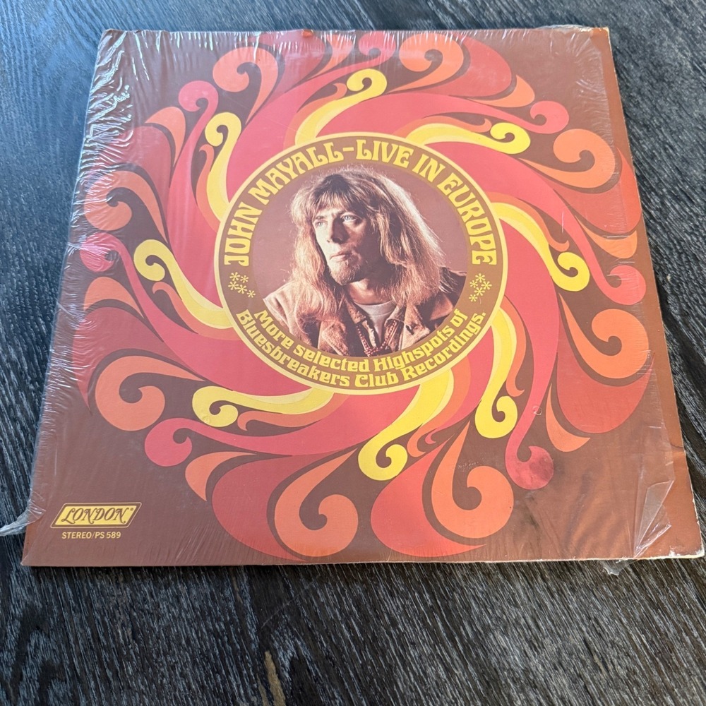 John Mayall Live In Europe LP London PS 589 US Stereo Blue Label VG+ Rock Blues
